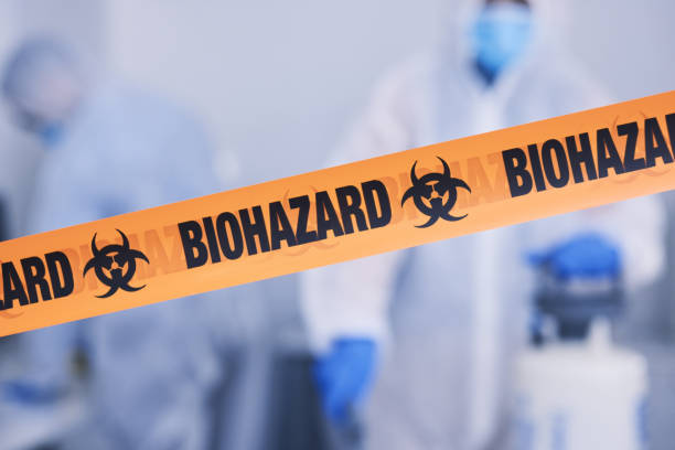 Professional Biohazard Cleanup technician working in West Harwich, MA